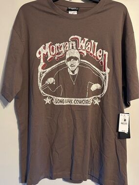 Men's Graphic Tee - Brown "Long Live Cowgirls" Morgan Wallen NWT